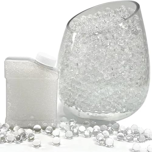 WZHHDM Wasserperlen Durchsichtig, Wasserperlen für Pflanzen in Vase, 50000 Stück Gelkugeln Transparent, für Deko Blumendekoration Hochzeit Weihnachten Garten Floating Candles Machen