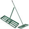 SOARS Rastrillo de Nivelación de Césped, Rastrillo Nivelador de Césped con Mango ergonómico de 170 cm, Rastrillo Jardí de Metal, idóneo para el Cuidado del Césped (75 x 25 cm)