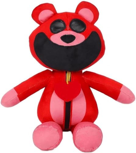 wiztex Smilling Critterr Plüsch für Kinder – 30 cm weich gefülltes Katzenschläfchen-Plüschtier – warmes Kuscheltiergeschenk für alle Fans (Bobby Bearhug)