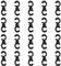 PATIKIL Pince de Câble de Frein de Vélo VTT, 20Pcs Clip en Forme de Crochet S Rotatif pour Câble de Frein en Croix Guide de Câble de Boîtier de Vitesse pour Vélo VTT Route, Noir