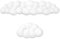 Bamyli Cloud Wrist Rest Keyboard, 2Pcs Wrist Support Keyboard, Soft Memory Foam Mouse Mat Wrist Support, Ergonomic Wrist Rest Keyboard and Mouse Set for Office Home Games (White)