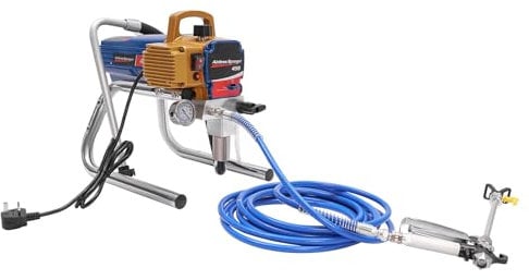1500W Airless Paint Sprayer - Professional Electric Paint Spray Gun for Interior & Exterior Walls DIY Projects with Adjustable Pressure (26ft Hose)