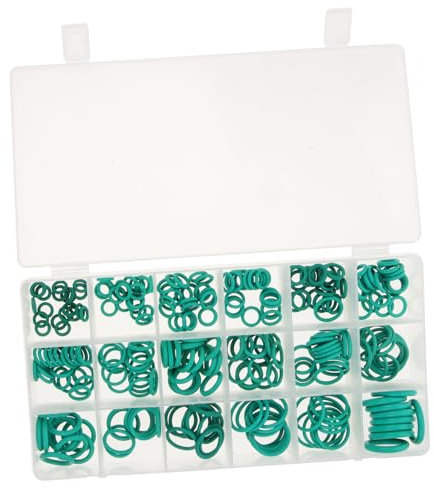 BELLIFFY 270 Pièces Climatisation Bague D'Étanchéité D'Étanchéité Automobile Ac Joint Kit Voiture Climatiseur Voiture Ac Voiture Climatiseur Anneaux Vert Dingqingqingguo