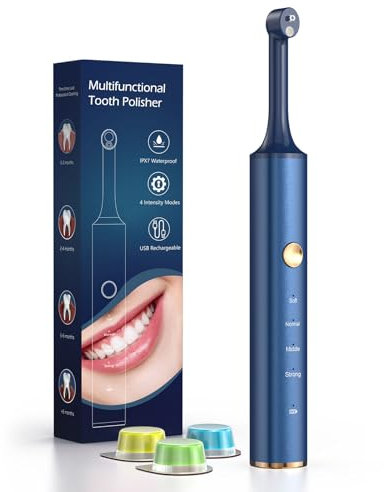 Tooth Clean, Teeth Whitening Kit, Multifunctional Teeth Cleaning Kits for Tooth Clean Stain Removal &Teeth Whitening (Blue)