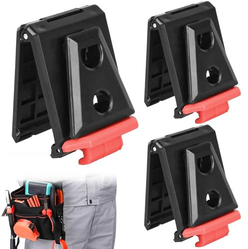 3pcs Belt Clip for Toughbuilt Pouch, Quick-Release Clips Replacement Tool Clips for Toughbuilt TOU-CT