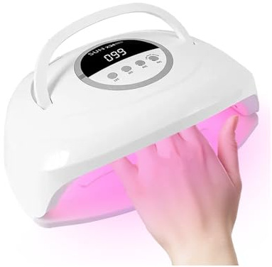 TUKEFEV UV Nail Lamp LED Gel Nail 380W Dryer with 84 Pack Lamp Beads 4 Timers Sensor Ideal for Home Salon Fast Technology for Perfect Nail Tools Portable Curing Lamps