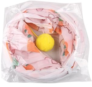 Pet Tunnel Small Pet Exercise Tubes | Folding Tunnel with Play Ball for Indoor Kittens Dwarf Rabbits Bunnies Guinea Pigs Chinchillas Exercise Activity Fun Toys