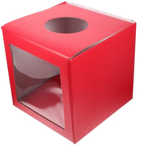 Party Tombola Kasten Rot aus Papier Halloween Mottoparty