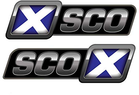 Speed Demons Side Flash Sticker Graphic SELF Adhesive for Any Surface Including LAPTOPS, Motor Bikes, MOPEDS and Cars - Scotland Scottish Flag HQ Digital Print