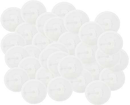 NFC Sticker NTAG215, NFC Aufkleber, 30 mm, rund, weiß, PET, kompatibel mit Amiibo, iPhone iOS Kurzbefehle & HomeKit, Android Apps, 480 Byte nutzbarer Speicher (NDEF)