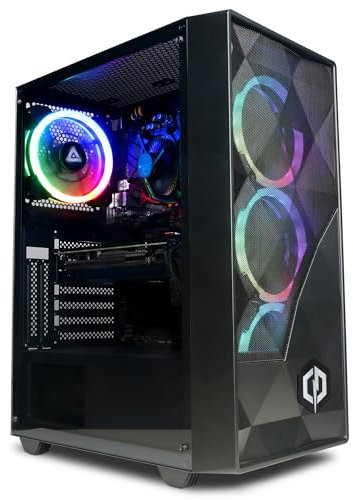 CyberPowerPC Regiment Gaming PC- Intel Core i3-10100F, AMD Radeon RX 6500 XT 8GB, 8GB RAM, 500GB NVMe SSD, Wi-Fi, 650W 80+ PSU, Windows 11, Eurus RGB