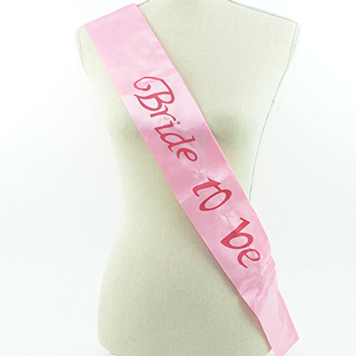 Shatchi Bride To Be Flashing Sash Pink-Pink Light Up Han Party Bridal Shower Wedding Fancy Dress Accessory Decorations