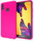 NALIA Hülle kompatibel mit Huawei P20 Lite, Ultra-Slim Handyhülle TPU Silikon Neon Case, Dünnes Phone Cover Gummi Schutzhülle Skin, Etui Handy-Tasche Backcover Smartphone Bumper, Farbe:Pink