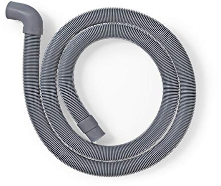TronicXL Profi Ablaufschlauch Auslassschlauch zb für AEG Miele Siemens Bosch Neff 22mm gewinkelt – 19mm gerade 0,5 bar 60° C 1,5 m Spülmaschine Waschmaschine Geschirrspüler Schlauch Anschluss