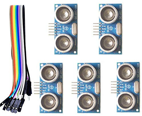 Hailege 5pcs HY-SRF05 Ultraschallsensormodul DC 5V HY-SRF05 Entfernungsmesser Sensor Raspberry Pi