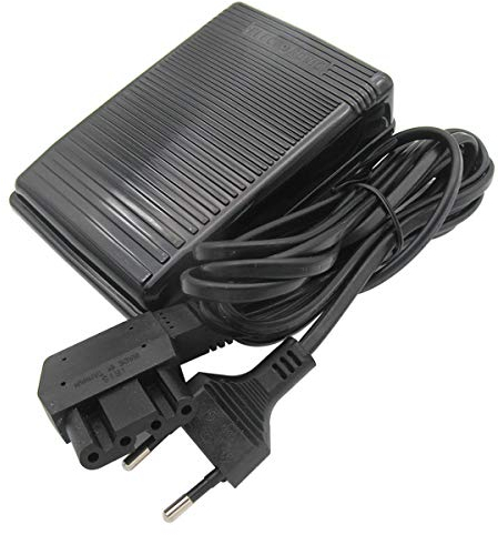 CKPSMS-Marke - #325.213.14 + 329.164.04 220V FUSSBEDIENPEDAL + KABEL PASSFORM FÜR Bernina Nähmaschine 830.831.800 RUNDER TYP