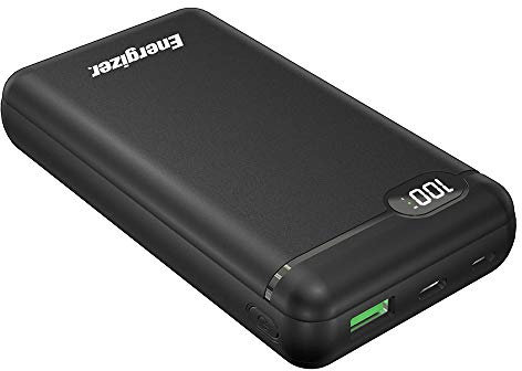 Energizer 732731 Batteria di emergenza 20000 mAh 2 USB-A/USB-C PD 18 W + LCD - Nero