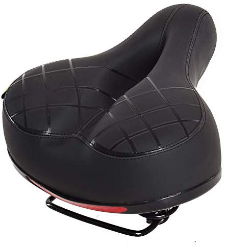 Lespar Weicher ergonomischer Gel Fahrradsattel, Damen u. Herren Touring Cityradsattel gefedert, Komfort Gelsattel, Fahrradsattel für Männer und Frauen