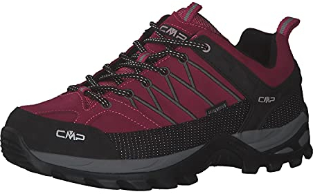 CMP Rigel Low Wmn Trekking Shoes Wp Damen Wanderschuhe, Sangria Grey, 38 EU