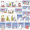 TOBJA Weihnachten Postkarten 20 Stück - Weihnachtspostkarten witzig Tiere im Schnee | Weihnachtskarten Geschenkkarten DIN A6 | Karten aus hochwertigem Premium Papier by