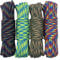 aufodara 4 Stück 19ft/6 Meters Paracord Schnüre 4mm Nylon Seil 7 Kern-Strängen - 4 Farben, Gesamtlänge 76ft (D4-F-4X19FT)