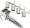 Grattugia rotativa per formaggio, tritacarne, tritacarne multifunzionale in acciaio inox, mandolina, grattugie rotonde, spiralizzatore, gadget da cucina (1 pz 4 in 1)