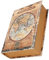 Boîte à Livres Décorative, Motif de Carte du Monde, Boîte de Rangement pour Livres Anciens, Décorations de Livres Antiques en Bois pour étagère à la Maison, Bar de Bureau