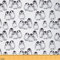 Pinguin Stoff Meterware für Kinder Jungen Mädchen Antarktis Tier Polsterstoff Kawaii Cartoon Pinguin Dekostoff zum Quilten Nähen Geschenk DIY Art Kleidung Grau Weiß Schwarz 184 x 150 (HxB)