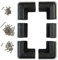 Kit de fixation pour panneau solaire en ABS - coloris noir [revolt]