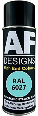 Alex Flittner Designs Vernice antiruggine 4 in 1 RAL 6027 verde chiaro metallo vernice protettiva spray vernice antiruggine bomboletta spray