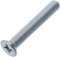 AERZETIX - C59698 - Lot de 50 vis à métaux M6x40 mm à tête fraisée PH3 - DIN 965 - en acier au carbone - dureté 4.8 - finition zingué - pour fixation vis tournevis assemblage