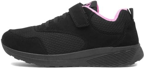 XL Lune Kids Easy Fasten Trainer - Size 10 Child UK - Black