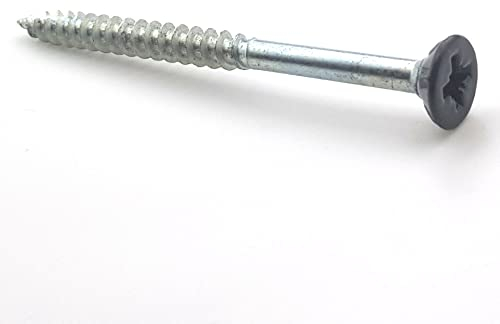 Holzschrauben Senkkopf 4,5 x 60 mm RAL 7016 Anthrazit Pz zn pro 100 Stück