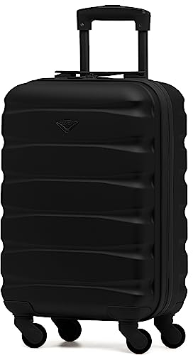 Flight Knight ABS-Hartschalenkoffer Kabinen- und Handgepackoptionen, die fur uber 100 Fluggesellschaften zugelassen sind, darunter easyJet, British Airways, RyanAir, Virgin Atlantic, Emirates