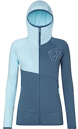 Rock Experience Damen Zebra Hoodie Jacke, china blue-quiet tide, XL