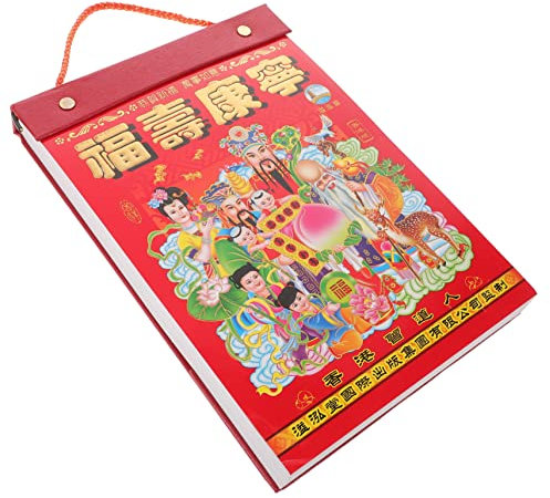 Ciieeo Mondkalender Chinesischer Tierkreiskalender Tischkalender Jahreskalender Anhänger Abreißbarer Kalender Hängekalender Wandkalender Hasenjahreskalender Monatskalender Pro Monat Termi