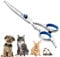 Hunde Scheren, Hunde Haarschere, Hund Fellschere, Edelstahl-Fellschere, Hund und Katze Sicherheit Runde Spitze Grooming Schere