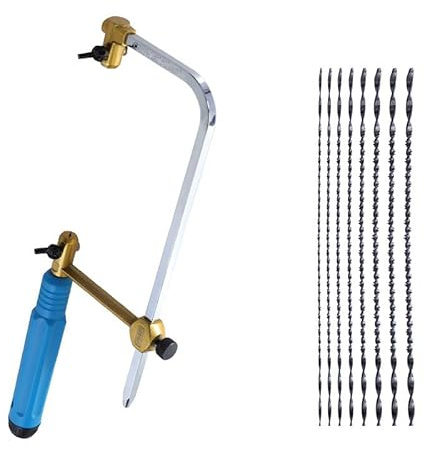 Professional Coping Saw Kit w/Spiral Blades #1-#8 | 11 x 4.7 Jewelry Saw