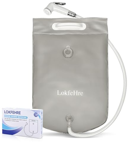 LOKFEHRE Duschtasche für den Nachttisch, tragbar, 2,5 l, zum Waschen der Haare im Bett Verwendung mit aufblasbarem Shampoo-Waschbecken, aufblasbarem Haarwaschbecken, aufblasbarer Badewanne für ältere