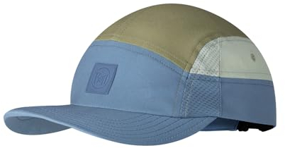 BUFF®| Kappe 5 Panel Go Männlich Weiblich Erwachsene Flexibel, UPF50, Verstellbar, Nachhaltig, Leicht, Laufen, Recycelte Materialien, Komfortabel, S/M, Gris