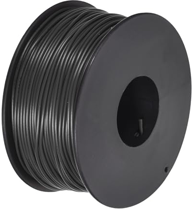 sourcing map 28AWG Wire 28 Gauge Stranded Wire PVC Hookup Wire 50M/164ft Black, Electrical Wire UL1007 Spool Tinned Copper Wire for Internal Connecting Wire, Marine