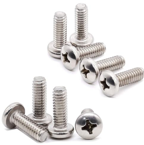 10x M4 x 4mm Pozi Pan Head Machine Screws Pozi Drive Bolts A2 Stainless Steel
