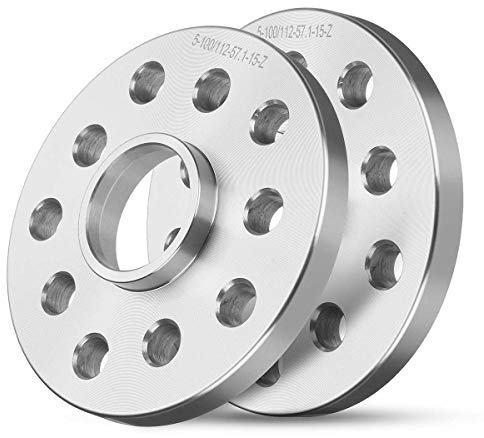 Spurverbreiterung，Spurplatten 2/4x 15mm Auto Rad Spacer Adapter 5x100 / 5x112 57.1mm Gebrauch für Fit Use for Audi A3 A4 S4 A6 S6 A8 S8 FIT FIT FÜR Fit Use for VW Golf Jetta CC EOS(4pcs)