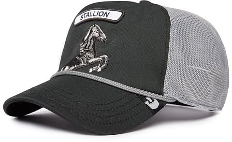 Goorin Bros. Trucker Cap GB2 Stallion Black Schwarz Grau, Size:OneSize