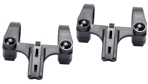 KOMBIUDA 2 Stücke Fahrrad Lampe Halterung Schwarz Halterung Universal Lenker Clamp-Skid