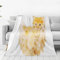 FABTOP Kuscheldecke Mit Katzenmotiv 150x200cm, Liebenswerte Katze Fleecedecke Sofa Decke Mit Tiermotiv, Katzen Muster Flanell Fleecedecke Süße Katzen Tier Thema Kuscheldecke (5,75 x 100 cm)