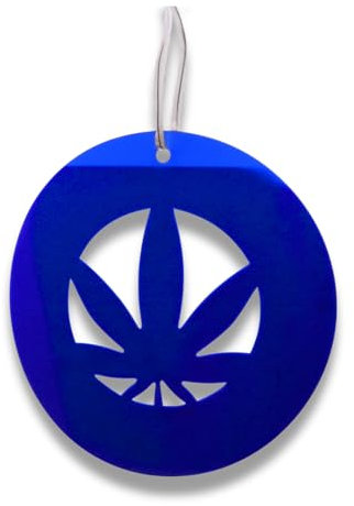 5er-Set Blaustecker zum Hängen bei Thripsbefall Special Weed-Design, ideal zum Schädlingsmonotoring an Cannabispflanzen oder Zimmerpflanzen