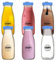 Smiths Mason Jars Lot de 6 bouteilles en verre transparent de 300 ml avec couvercles, anti-fuite, anti-déversement, avec couvercles et pailles réutilisables, idéales pour le lait, les jus, les