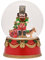 Widdop and Co. - The Seasonal Gift Co. - Musical Nutcracker Snowglobe Decoration Christmas Ornament. Red, Gold & White Xmas Homeware Indoor Festive Holiday Room Decor.