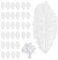 32 Stück Straußenfedern, Federn Weiss, Weiße Federn, 15-20cm Straussenfedern, Weiße Federn Zum Basteln für Hochzeiten, Esstische, Karneval, Federstifte, Traumfänger Dekoration